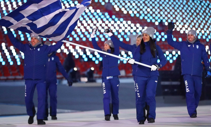 Η ελληνική αποστολή,ήταν η πρώτη που μπήκε στο Ολυμπιακό Στάδιο της Ν. Κορέας
