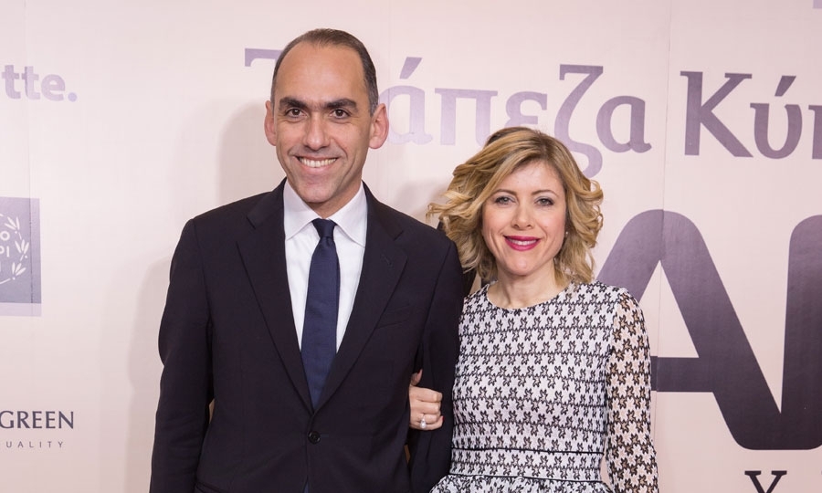 Ο Υπουργός Οικονομικών Χάρης Γεωργιάδης και η σύζυγος του Εύη Γιάγκου Γεωργιάδη