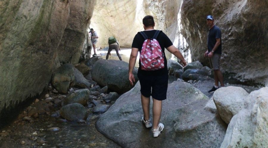 Συναντάς γαλήνη, ο ήχος του νερού είναι ο μόνος θόρυβος. Λογικό και αναμενόμενο αν σκεφτείς το όνομα του φαραγγιού, αφού «αβακής» στην αρχαία Ελληνική σημαίνει άλαλος, άφωνος