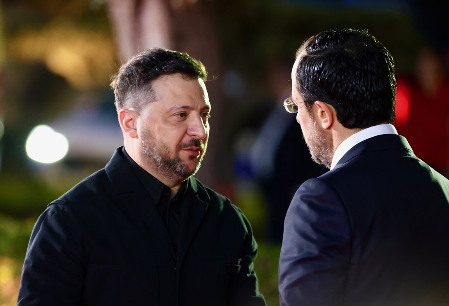 Η αφιξη του Προέδρου της Ουκρανίας
