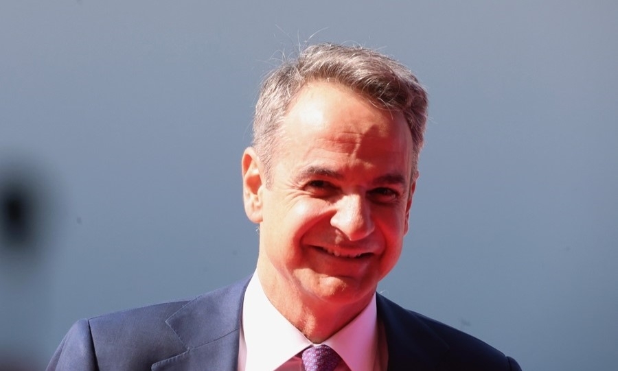 Η άφιξη του Κυριάκου Μητσοτάκη