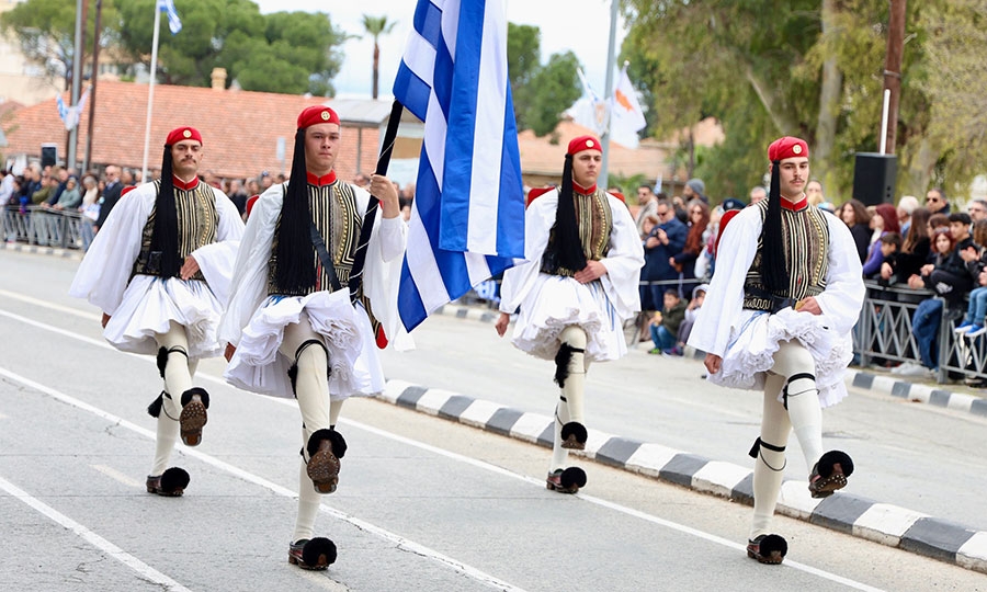 Η Κύπρος τιμά την 25η Μαρτίου